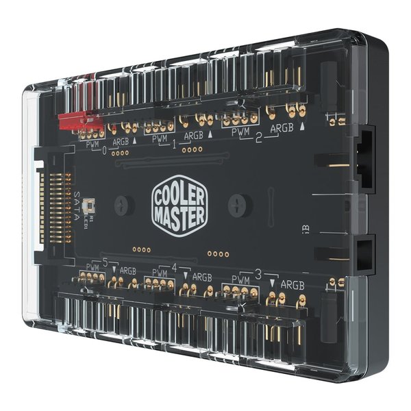 Cooler Master クーラーマスターMasterFan ARGB AND PWM HUB ファンハブ 103×65×16mm MFX-ZHHN-1NNN6-R1 MFX-ZHHN-1NNN6-R1(2573948)送料無料