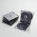 【5日は24時間限定クーポン配布&ポイントアップ】ELECOM エレコムBlu-ray/DVD/CDプラケース クリアブラック CCD-JSCNQ5CBK(23...