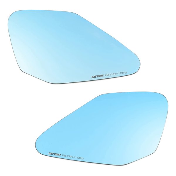 【15日は24時間限定クーポン配布】DAYTONA デイトナハイビジミラー 貼り付けタイプ Ninja ZX-25Rなど 広角 ブルー 29709(2558461)送料無料