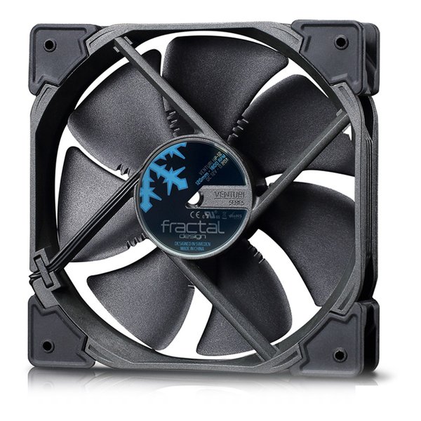 Fractal Design フラクタルデザインVenturi PWM ケースファン 120mm ブラック/ダークグレー FD-FAN-VENT-HP12-PWM-BK FD-FAN-VENT-HP12-PWM-BK(2573980)代引不可 送料無料