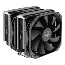 【5千円以上でポイント4倍★クーポンも配布】PC COOLER ピーシークーラーCPUクーラー G6 ブラック TDP250W対応 LGA1700/AM5対応 130mmファン2基搭載 G6-BK(2574651)送料無料