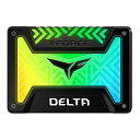 【スーパーSALE要エントリーで最大300%ポイントバック】Team チームDELTA RGB SSD 5V 500GB ブラック T253TR500G3C31...