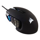 【マラソン期間中お得なクーポン配布！】CORSAIR コルセアゲーミングマウス SCIMITAR RGB ELITE ブラック 光学式 有線 17ボタン USB CH-9304211-AP(2504344)送料無料