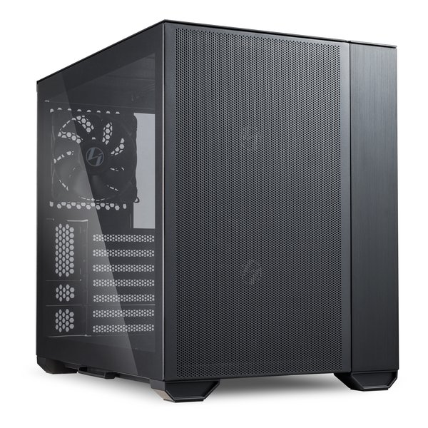 LIAN LI リアンリーPCケース O11 AIR MINI BLACK 3面メッシュパネル 3.5インチHDD4基搭載可能 O11AIRMINIBLACK(2516967)送料無料