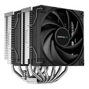 【25日は要エントリーでポイント抽選&クーポン配布】DEEPCOOL ディープクールサイドフロー型CPUクーラー TDP 260Wまで対応/デュアルタワーヒートシンク採用/黒 R-AK620-BKNNMT-G(2521963)代引不可 送料無料