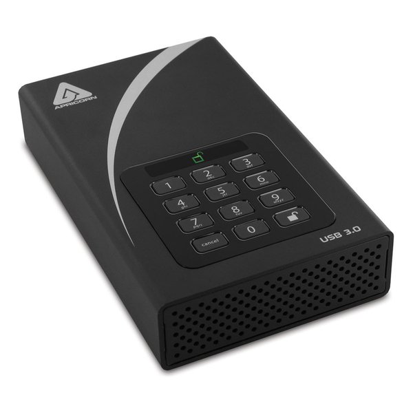 【15日は24時間限定クーポン配布！】Apricorn アプリコーン外付けHDD Aegis Padlock DT - USB 3.0 Desktop Drive ADT-3PL ADT-3PL256-10TB R2(2573513)代引不可 送料無料