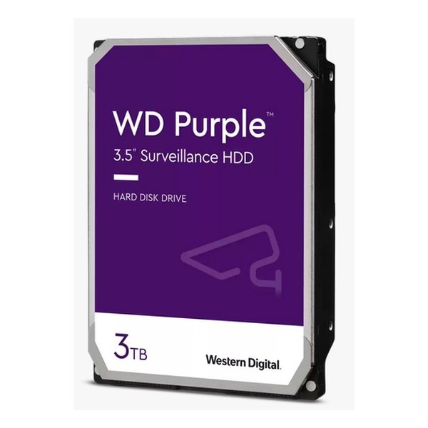 Western Digital ウエスタンデジタルWD Purple監視システム用ハードディスクドライブ 3.5 HDD 3TB パープル WD33PURZ(2575648)代引不可 送料無料