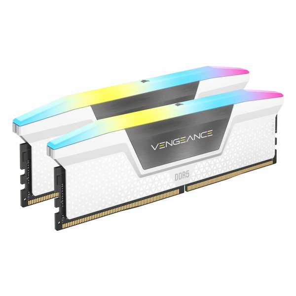 CORSAIR コルセアVENGEANCE RGB 64GB 2x32GB DDR5 DRAM 5200MHz C40 ホワイト CMH64GX5M2B5200C40W CMH64GX5M2B5200C40W(2577894)代引不可 送料無料