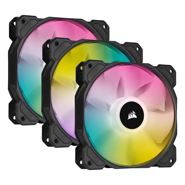 CORSAIR コルセアコルセア iCUE SP120 RGB ELITE / iCUE Lighting Node CORE ケースファンx3 120mm CO-9050109-WW(2577748)代引不可 送料無料