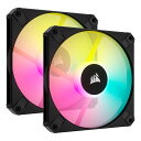CORSAIR コルセアAF120 RGB SLIM Dual Pack with Lighting Node CORE 120mm ファン 2個入 CO-90...