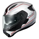 【9日20時〜限定クーポン!10日は要エントリーでポイント抽選!】OGK オージーケーフルフェイスヘルメット OGK RYUKI BEAM ビーム ホワイトレッ...