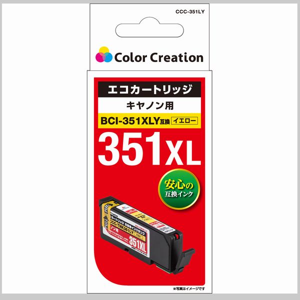 ELECOM 쥳CANON 351XLYߴȥå/ CCC-351LY(2410894)