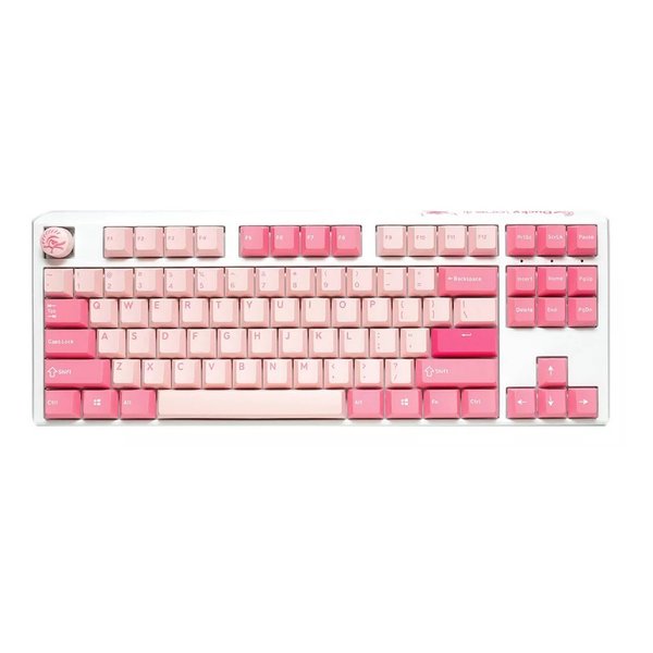 【20日は24時間限定クーポン配布！】Ducky ダッキーメカニカルキーボード One 3 Gossamer Pink TKL Cherry Silver ピンク DK-ONE3-GOSSAMER-PINK-TK(2578202)送料無料