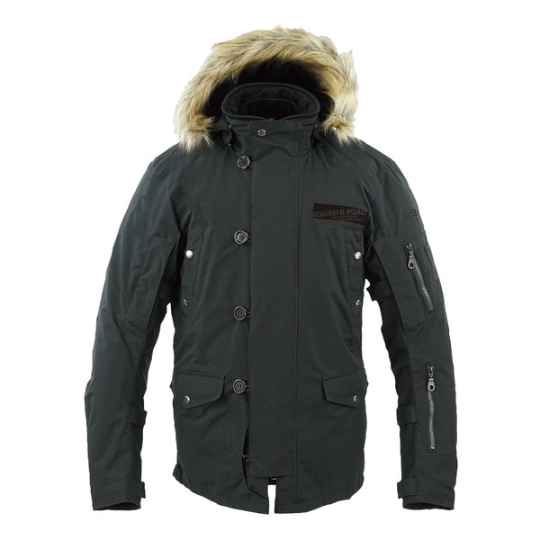 【20日は24時間限定クーポン配布】ROUGH&ROAD ラフアンドロードN-3BR プリマロフトウインタージャケット ブラック-M RR7750BK2(2579160)代引不可 送料無料