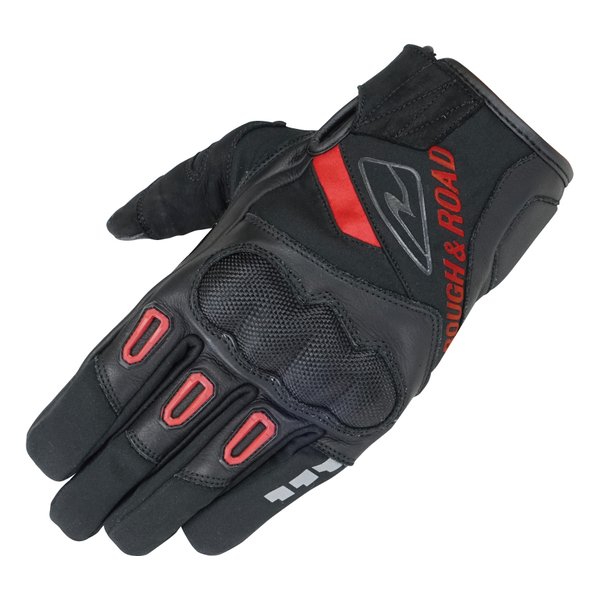 【15日は24時間限定クーポン配布】ROUGH&ROAD ラフアンドロードウインドガードプロテクショングローブ レッド-L RR8659RD3(2579231)代引不可 送料無料