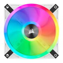 【11/1ポイント2倍&クーポン配布】CORSAIR コルセアPCケースファン 12cm ファン iCUE QL120 RGB ホワイト シングルファン PWM...