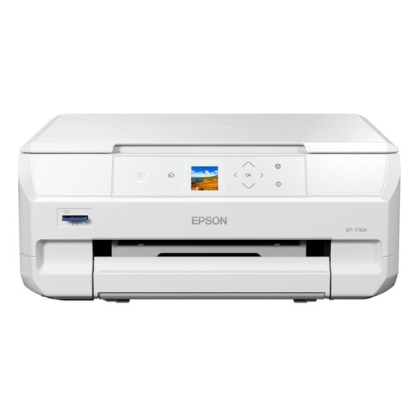 EPSON エプソンA4カラーインクジェット複合機 カラリオ ホワイト EP-716A 2583396 送料無料