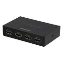 GREEN HOUSE グリーンハウスHDMIスプリッター 4K2K Output4ポート AC給電 GHHSPH4BK(2577239)送料無料