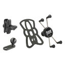【19日20時〜クーポン配布&20日は要エントリーでポイント抽選】RAM MOUNTS ラムマウントXグリップ M &11mm穴ミラーフレームベースセット ショ...