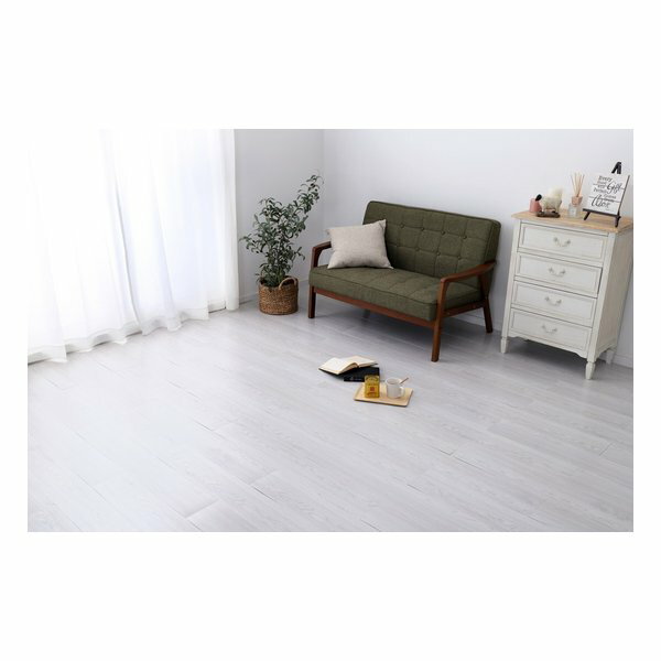 乐天商城 - 【30日は24時間限定クーポン配布】萩原 ハギハラWFT-04 ウッド調フロアタイル 約91.4×15.2cm 72枚入り 約6畳分 ホワイト 81955963(2582772)代引不可