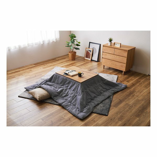 【20日は24時間限定クーポン配布】萩原 ハギハラこたつ布団 デニッシュ リバーシブル 約190×190cm 正方形 ネイビー 270081910(2583024)代引不可