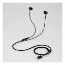【18日は24時間限定クーポン配布!】ELECOM エレコムデジタル式USB Type-C TM ヘッドホン カナル型 ブラック EHP-DF11CMBK(25...
