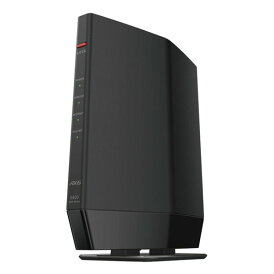 【18日は24時間限定クーポン配布!】BUFFALO バッファロー無線LAN親機 WiFiルーター 11axブラック WSR-5400AX6P/DBK(2584956)送料無料