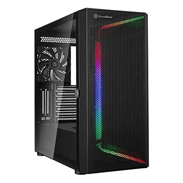 【18日は24時間限定クーポン配布！】SilverStone Technology シルバーストーンミッドタワーPCケース SETA H1 ARGB SSI-EEB対応 160mmファン2個装備 SST-SEH1B-G(2566722)送料無料