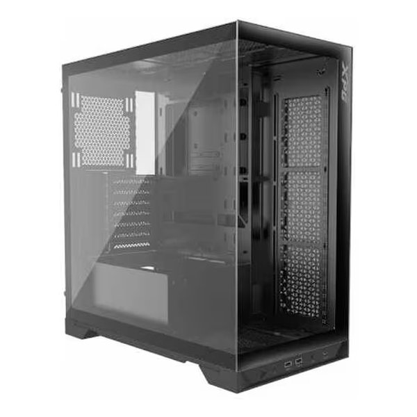 【18日は24時間限定クーポン配布！】XPG エックスピージーピラーレスミドルタワーケース INVADER X ATX ブラック INVADERXMTWOF-BKCWW(2585176)送料無料