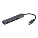 【5/1は24時間限定ポイントアップ&お得なクーポン配布中!】Nakabayashi ナカバヤシUSB2.0 Type-C 3ポート 変換ハブ グレー UH-C...