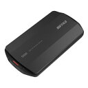 【スーパーSALE要エントリーで最大300%ポイントバック】BUFFALO バッファロー外付けSSD ポータブル USB3.2 Gen2対応 1TB ブラック SSD-PHP1.0U3BA/D(2584974)送料無料(2)