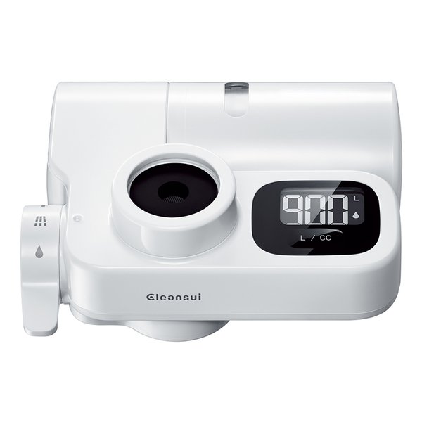 【8/30限定クーポン配布】三菱ケミカルクリンスイ ミツビシケミカルクリンスイ浄水器 蛇口直結型 CSPシリーズ ハイグレード 30%節水 液晶機能 カートリッジ1個付き CSP901-WT(2585589)代引不可 送料無料