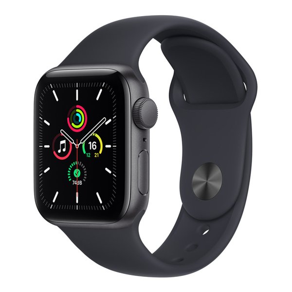 Apple アップルApple Watch SE GPSモデル 40mm ミッドナイトスポーツバンド MKQ13J/A(2583506)送料無料