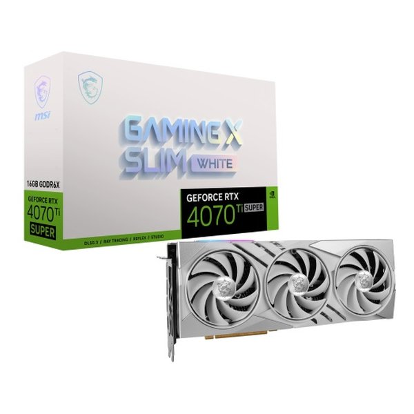 MSI エムエスアイGeForce RTX 4070 Ti SUPER 16G GAMING X SLIM WHITE GEFORCERTX4070TIS16GGXSW(2586982)送料無料