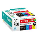 【スーパーSALE要エントリーで最大300%ポイントバック】ecorica エコリカBCI-301+300/5MP対応リサイクルインクカートリッジ5色 ECI-...