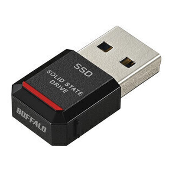 【18日は24時間限定クーポン配布！】BUFFALO バッファロー外付けSSD ポータブル USB3.2 Gen2TV録画対応250GB SSD-PST250U3BA/D(2586959)送料無料