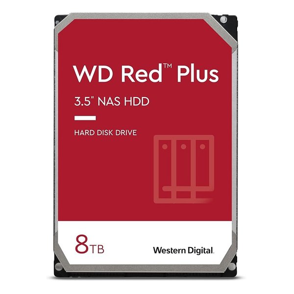 クーポンも配布!Western Digital ウエスタンデジタル3.5インチ 8TB HDD Red Plus NAS RAID CMR SATA6G接続 内蔵ハードディスク WD80EFPX(2585472)送料無料