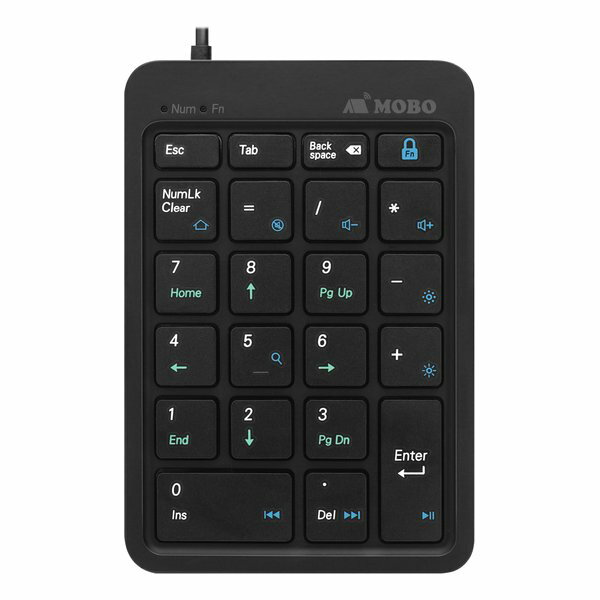 MOBO モボMOBO TenkeyPad2 Wired BK モボ テンキーパッド ツー ワイヤード ブラック AM-NPW22-BK(2588741)