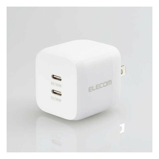 【25日は要エントリーでポイント抽選&クーポン配布】ELECOM エレコムUSB Power Delivery 35W キューブAC充電器 C×2 ホワイト MPA-ACCP4135WH(2581372)送料無料 【25日は要エントリーでポイント抽選&クーポン配布】ELECOM エレコムUSB Power Delivery 35W キューブAC充電器 C×2 ホワイト MPA-ACCP4135WH(2581372)送料無料