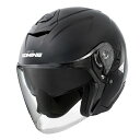 KOMINE コミネバイク用 FL コンポジット FRP ジェットヘルメット グロスブラック/Lサイズ HK-172/Gloss Black/L(2589252...