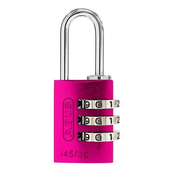 クーポンも配布!ABUS アバスナンバー可変式南京錠 145/20 ピンク ABUS14520PI(2590308)