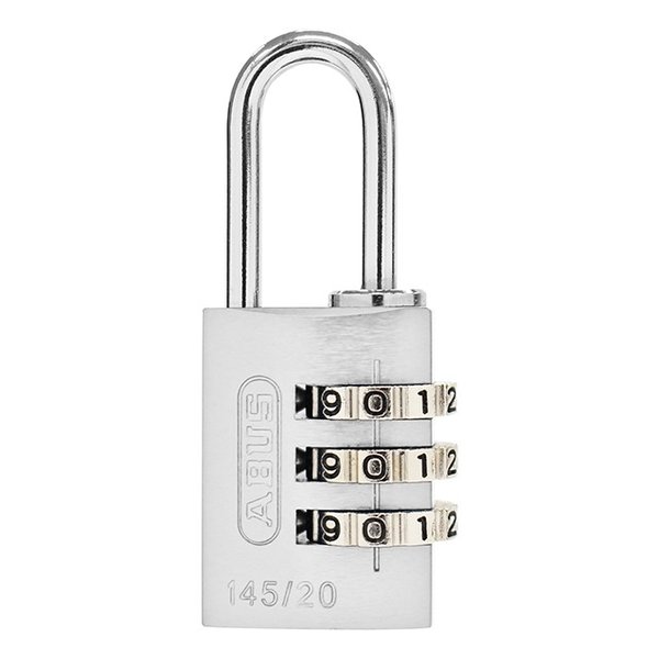 クーポンも配布!ABUS アバスナンバー可変式南京錠 145/20 シルバー ABUS14520SI(2590306)