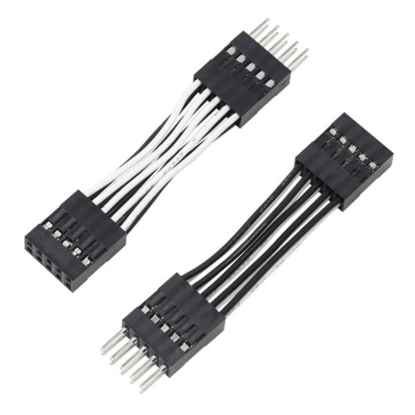 【5日は24時間限定クーポン配布】AINEX アイネックスコネクタ簡単脱着ケーブル 3cm ブラック/ホワイト 2本入り EX-004A(2551814)