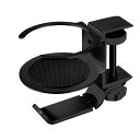 JTT ジェイティーティー)アルミデスクフック&カップホルダー ブラック ALDESKCUP-BK(2614917)送料無料