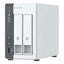 【スーパーSALE要エントリーで最大300%ポイントバック】QNAP キューナップ2ベイ 2.5GbE NAS ホワイト TS-216G(2635974)代引不...