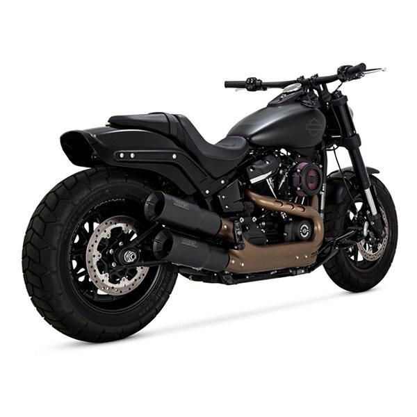 乐天商城 - 【30日はエントリーで最大5000ポイント】VANCE&HINES（バンスアンドハインズ）Hi-Output ハイアウトプット スリップオン ブラック マフラー FATBOB FXFB（S 18-20 1801-1250(2630385)代引不可 送料無料