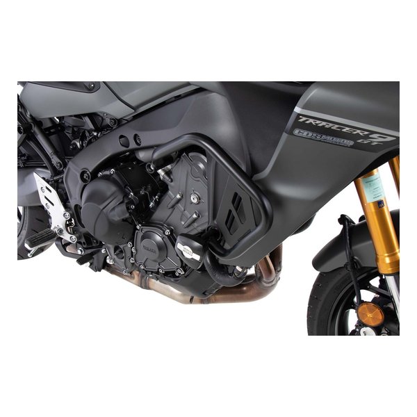 【10日は24時間限定クーポン配布】HEPCO&BECKER（ヘプコアンドベッカー）エンジンガード ブラック クラッシュパッド付 TRACER9/GT/+ 21-23/MT-09/SP 21-23 50145720001(2631258)代引不可 送料無料