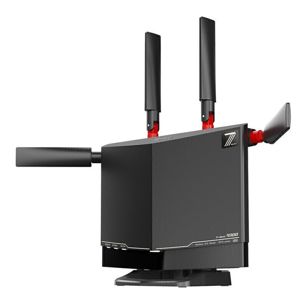 【20日は24時間限定クーポン配布！】BUFFALO バッファローWi-Fi 7対応トライバンドルーター ハイパフォーマンスモデル ブラック WXR9300BE6P/D(2637859)送料無料
