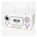 【18日は24時間限定クーポン配布!】ANABAS アナバスCDラジオカセットレコーダー ワイドFM対応/AC電源/単2形乾電池×6本/ホワイト CD-C330...
