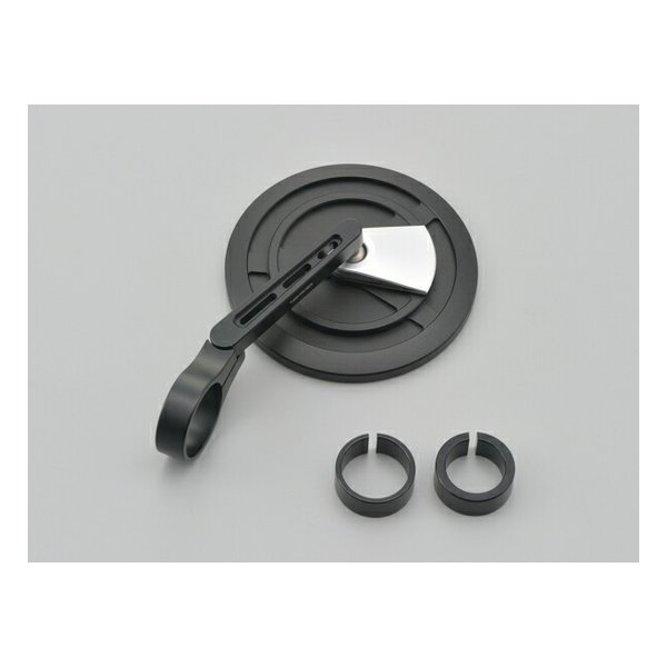 【15日は24時間限定クーポン配布】DAYTONA デイトナミラー バーエンドミラー EP-1 ブラストブラック/シルバー D15603(2484826)代引不可 送料無料